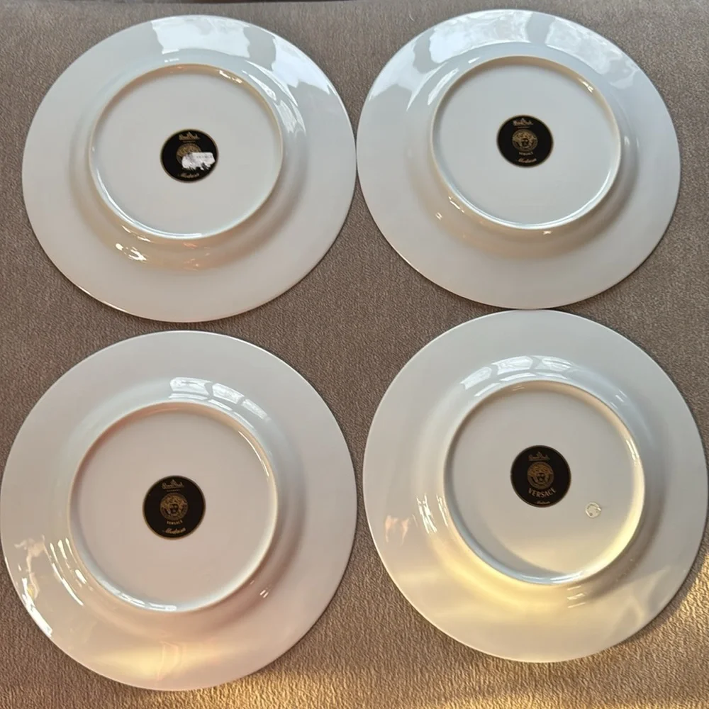 Versace Rosenthal Medusa dinner plate set 4